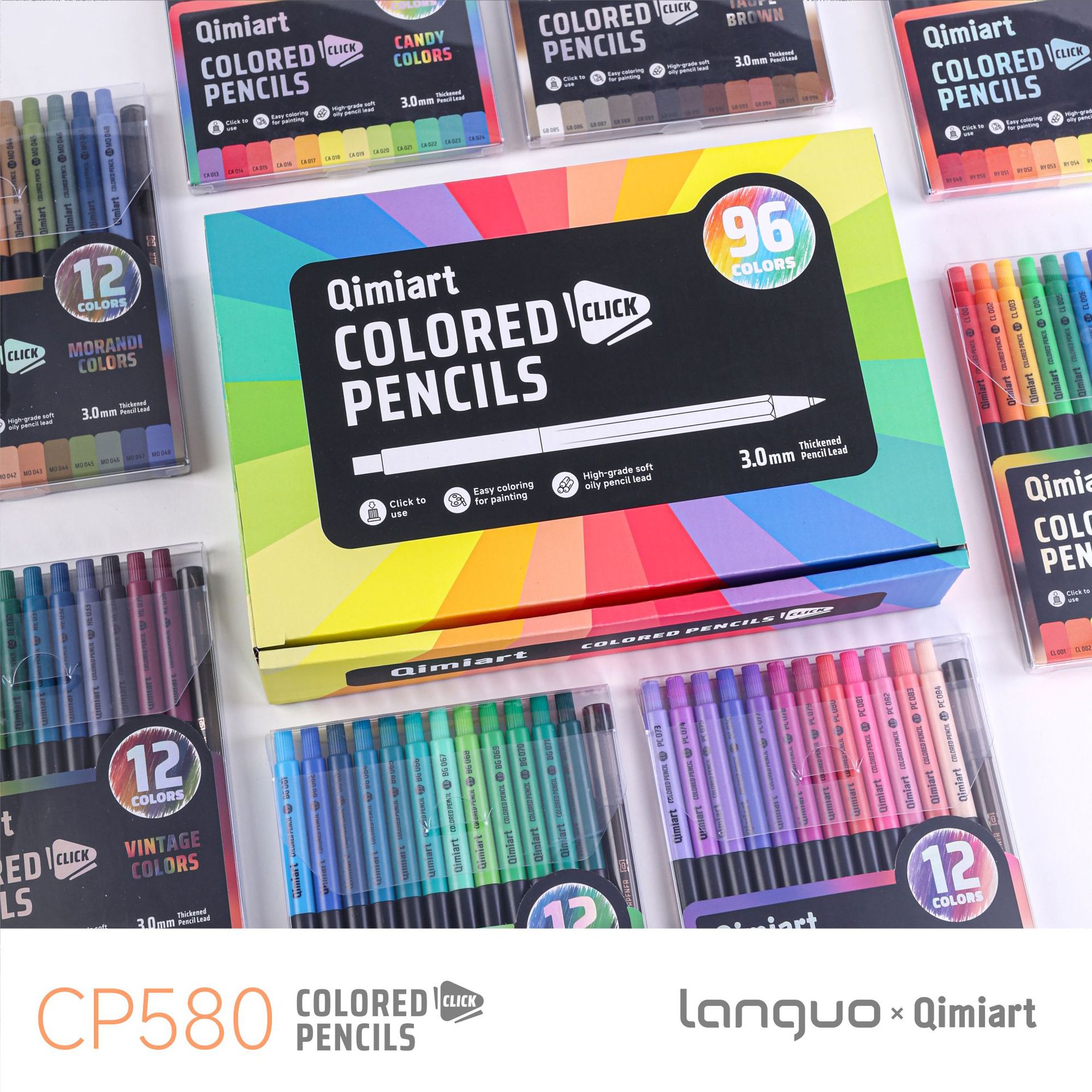 Staedtler Pencil Lumocolor - Set di 96 Matite Colorate Retrattili