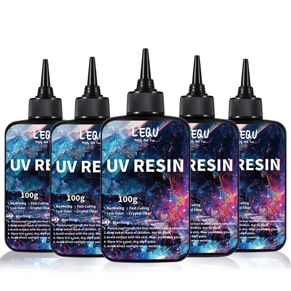Epoxy Uv Resin Kit - Resina UV trasparente da 100g, versione