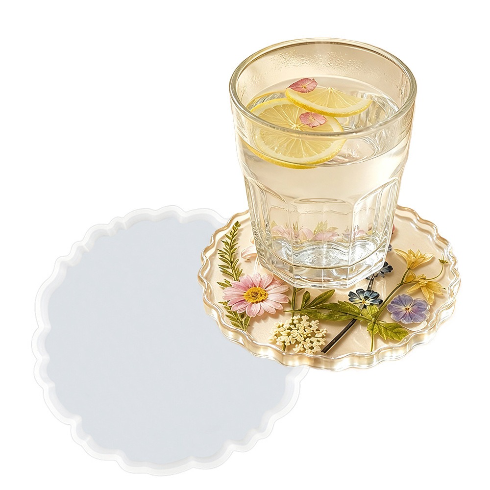 Flower Preservation Resin - Stampo in Silicone S0325 per Sottobicchieri