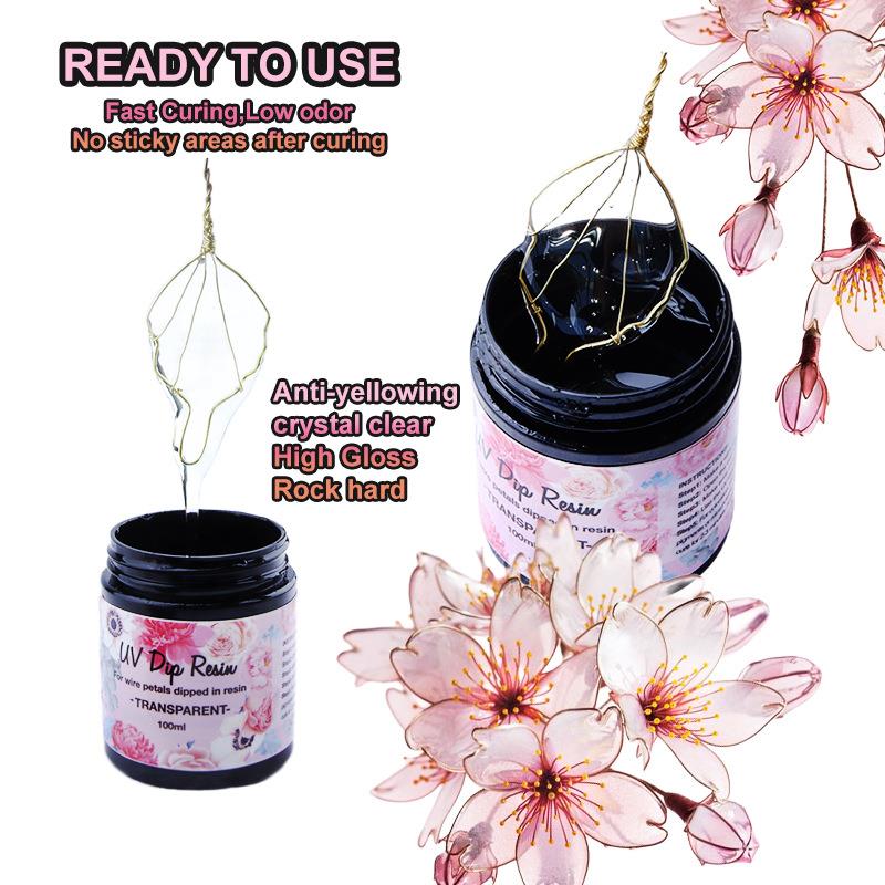 Colla in resina UV DIP da 100  - Flower Preservation Resin recensione e prezzo